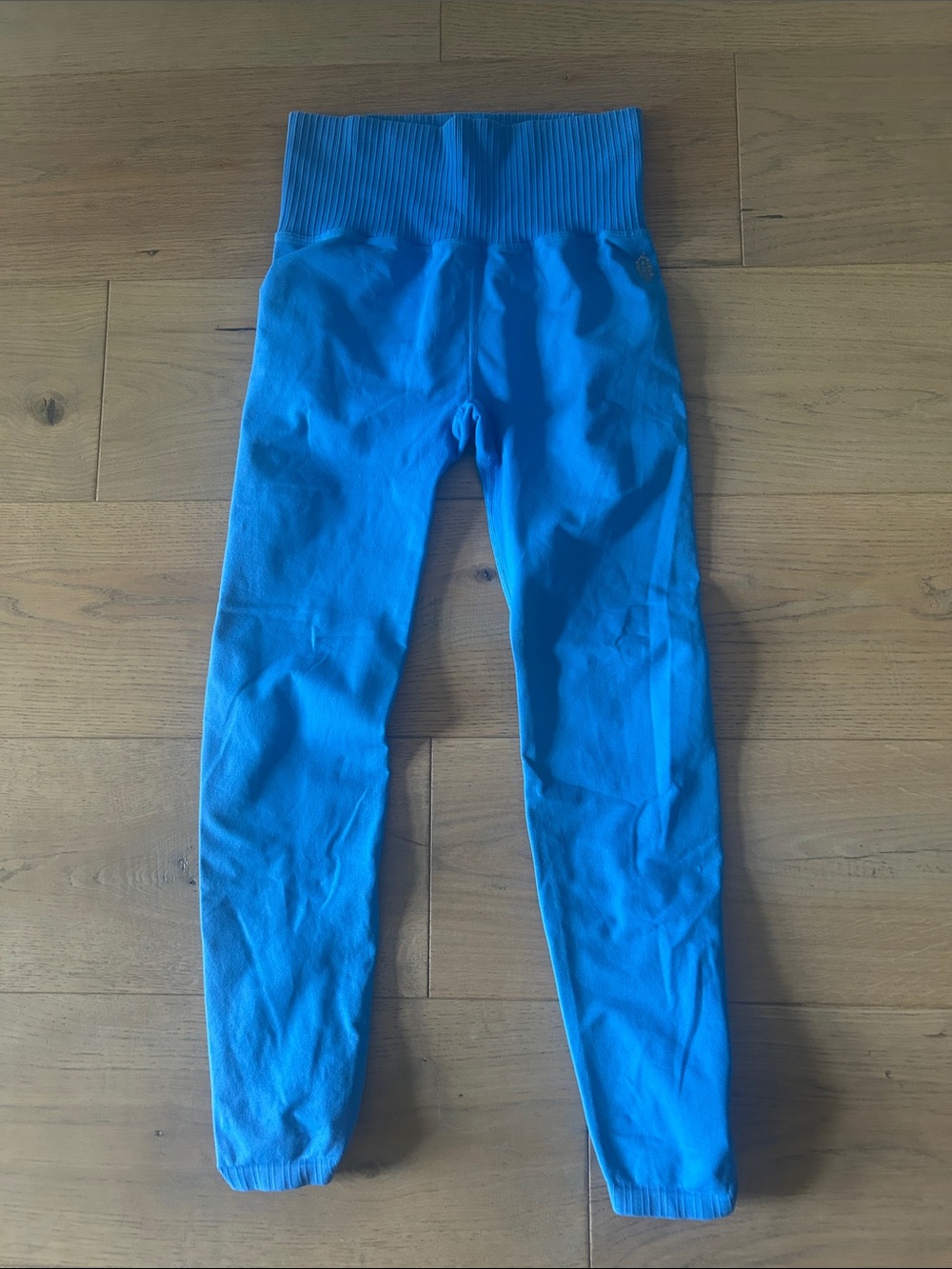 Free People Bright Blue Seamless Leggings